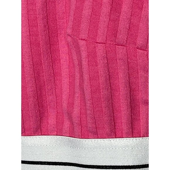 Forever 21 Pink Ribbed Crop Tank Top Women’s Medium Sleeveless Casual Tee - Picture 5 of 12